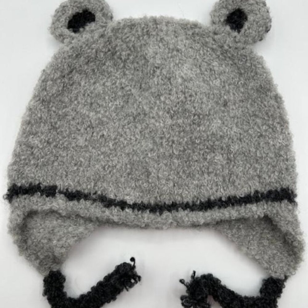 Woman Alpaca Bear Ears Beanie